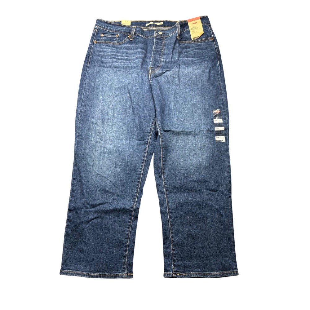 Levis Wedgie Straight High Rise Jeans Womens 20W Medium Wash Blue A09770002 NWT